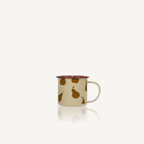 Emaille Becher Birne