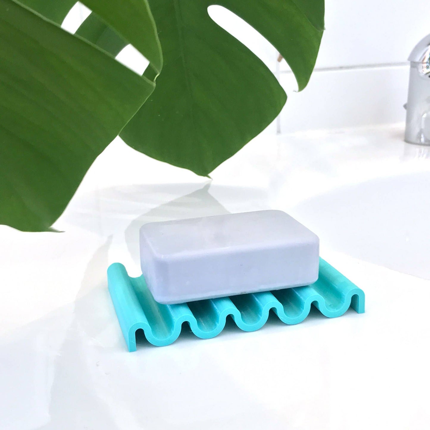 Seifenschale aus recyceltem PET caribbean onda
