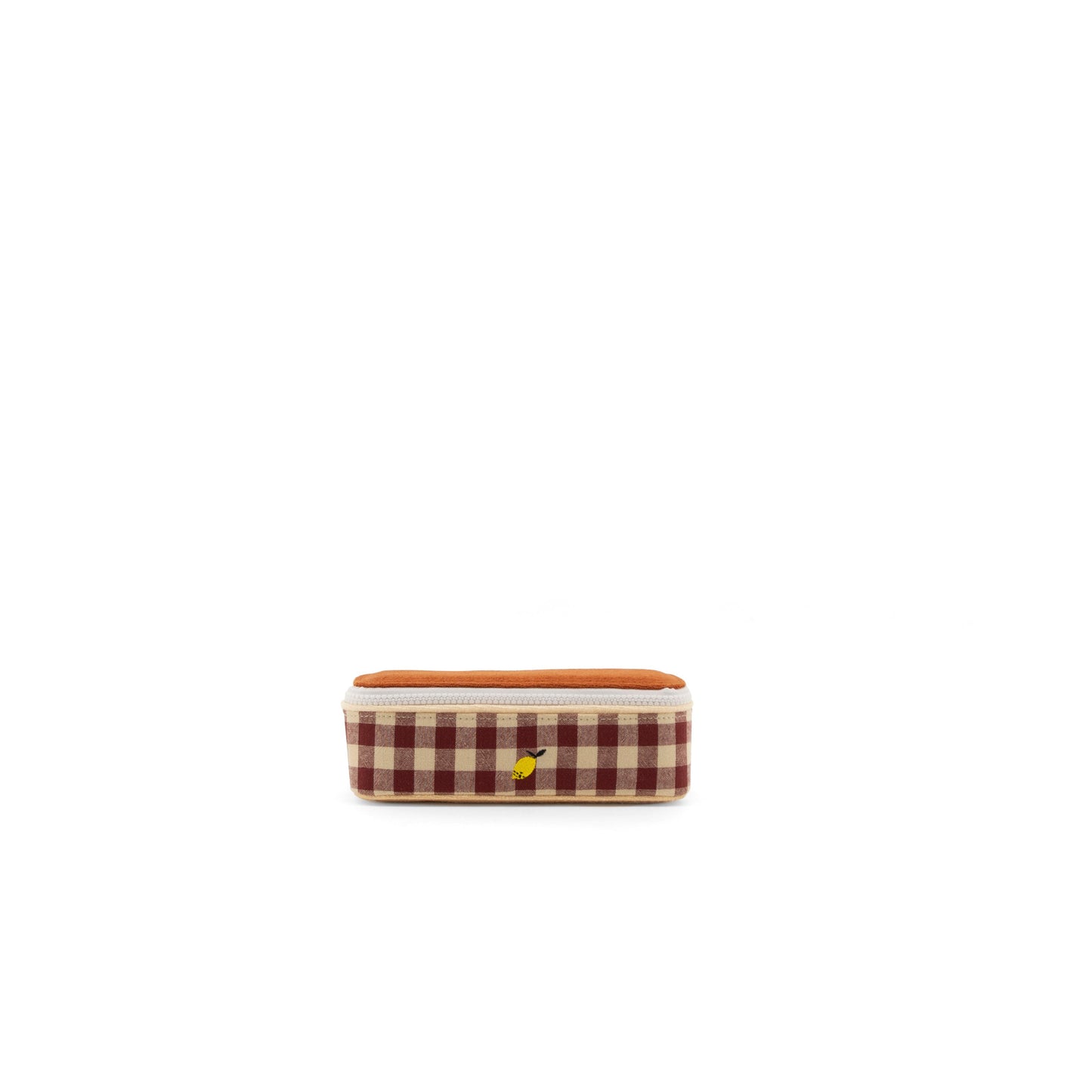 Sticky Lemon Pencil Case GINGHAM SPECIAL Grape & Willow Brown
