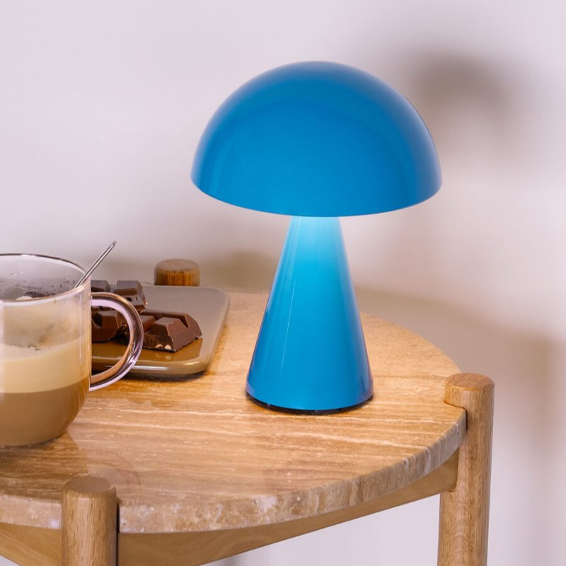 Mushroom Lampe blue