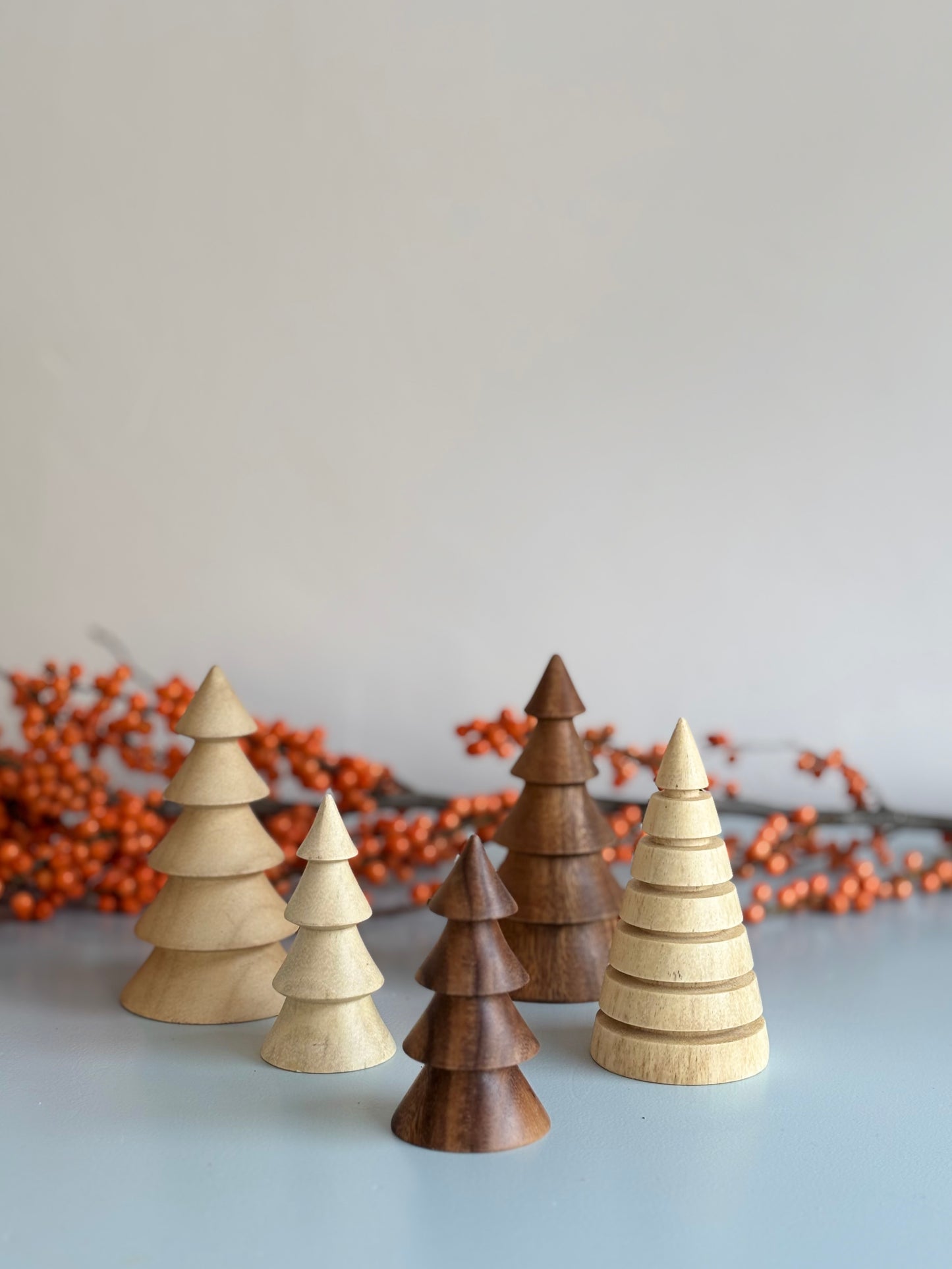 Deko-Baum aus Holz hell