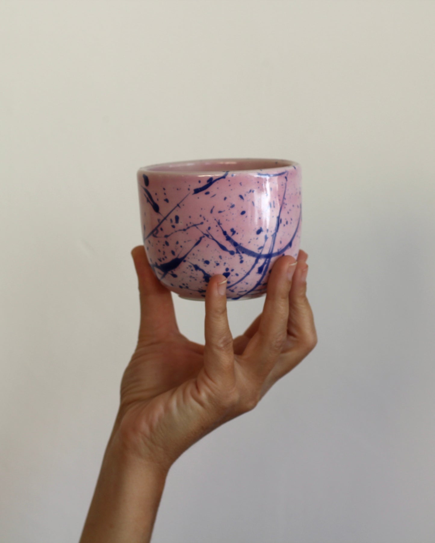 Becher rosa~blau