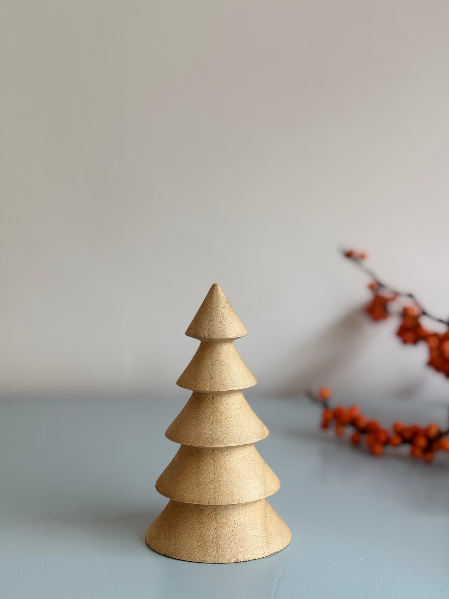 Deko-Baum aus Holz ~ groß hell