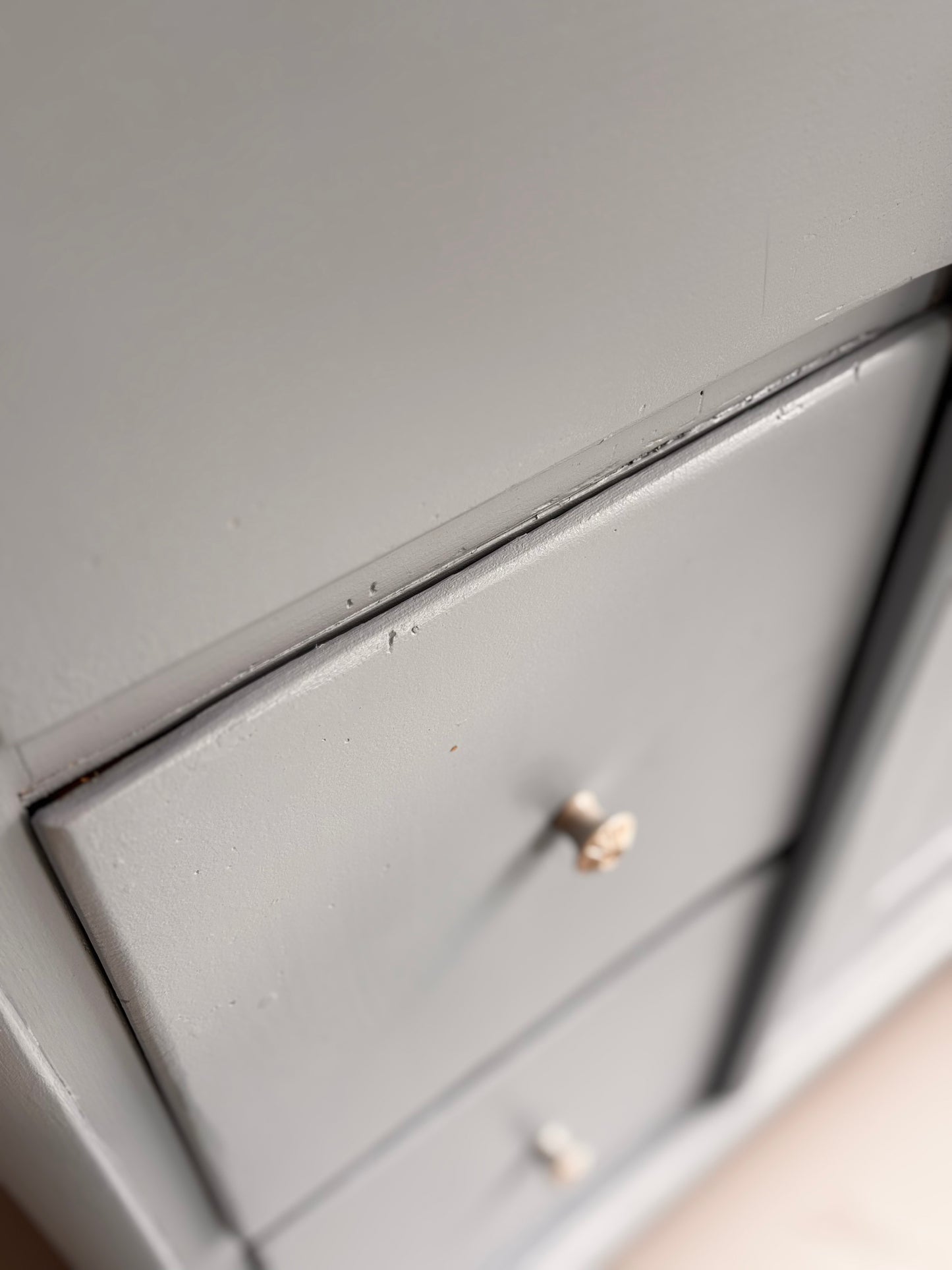 großer antiker Brotschrank ~ himmelblau