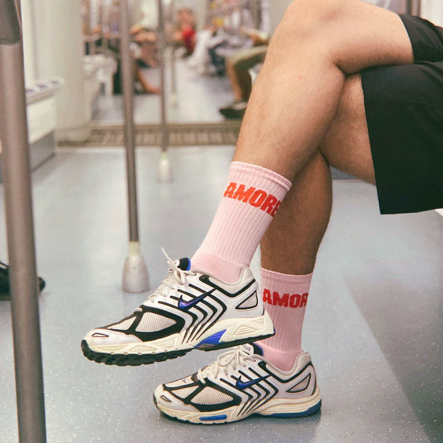Socken AMORE, Farbe Rot/Rosa
