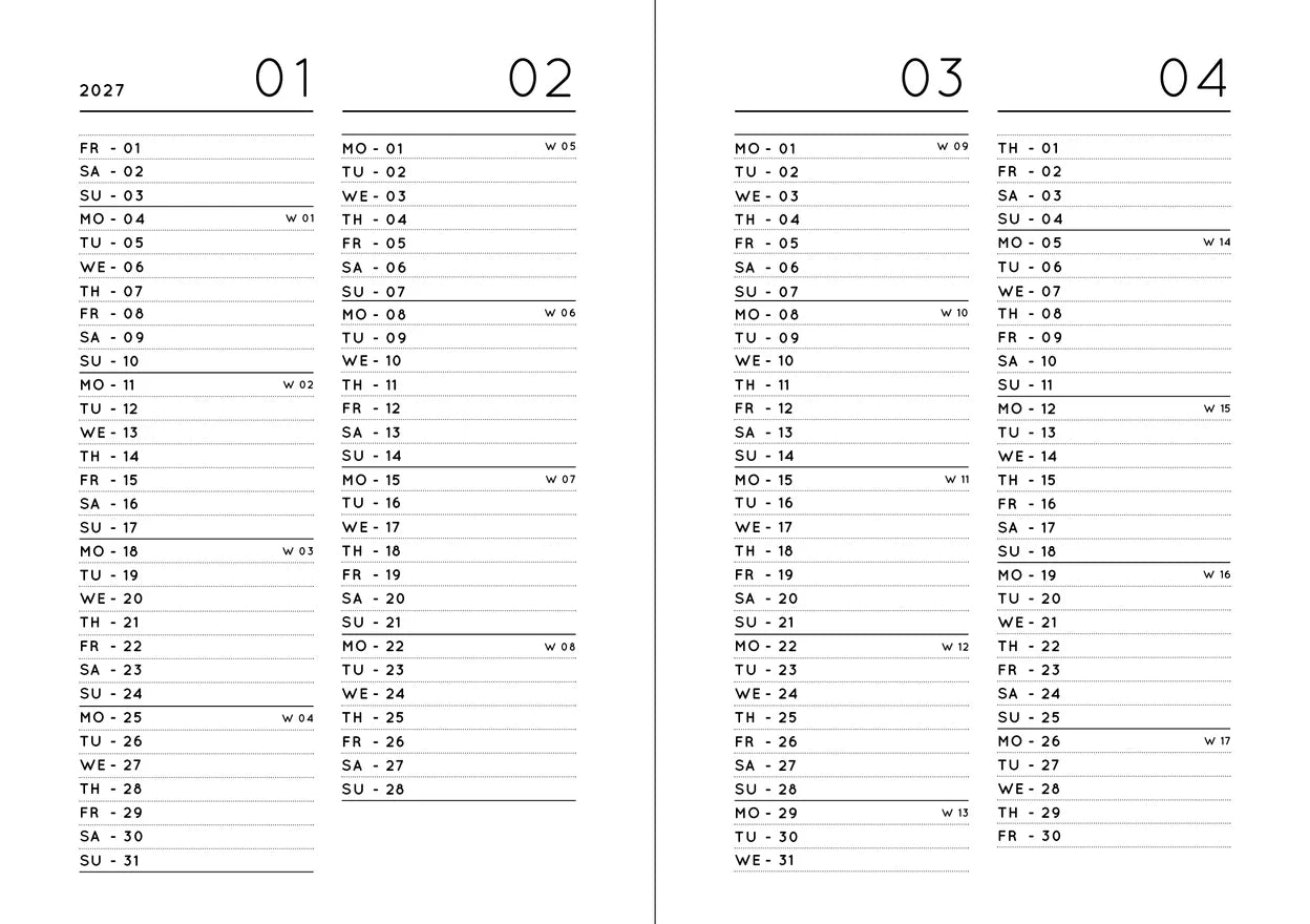Pocket Kalender / Planner 2026 (DIN A6) EMERALD