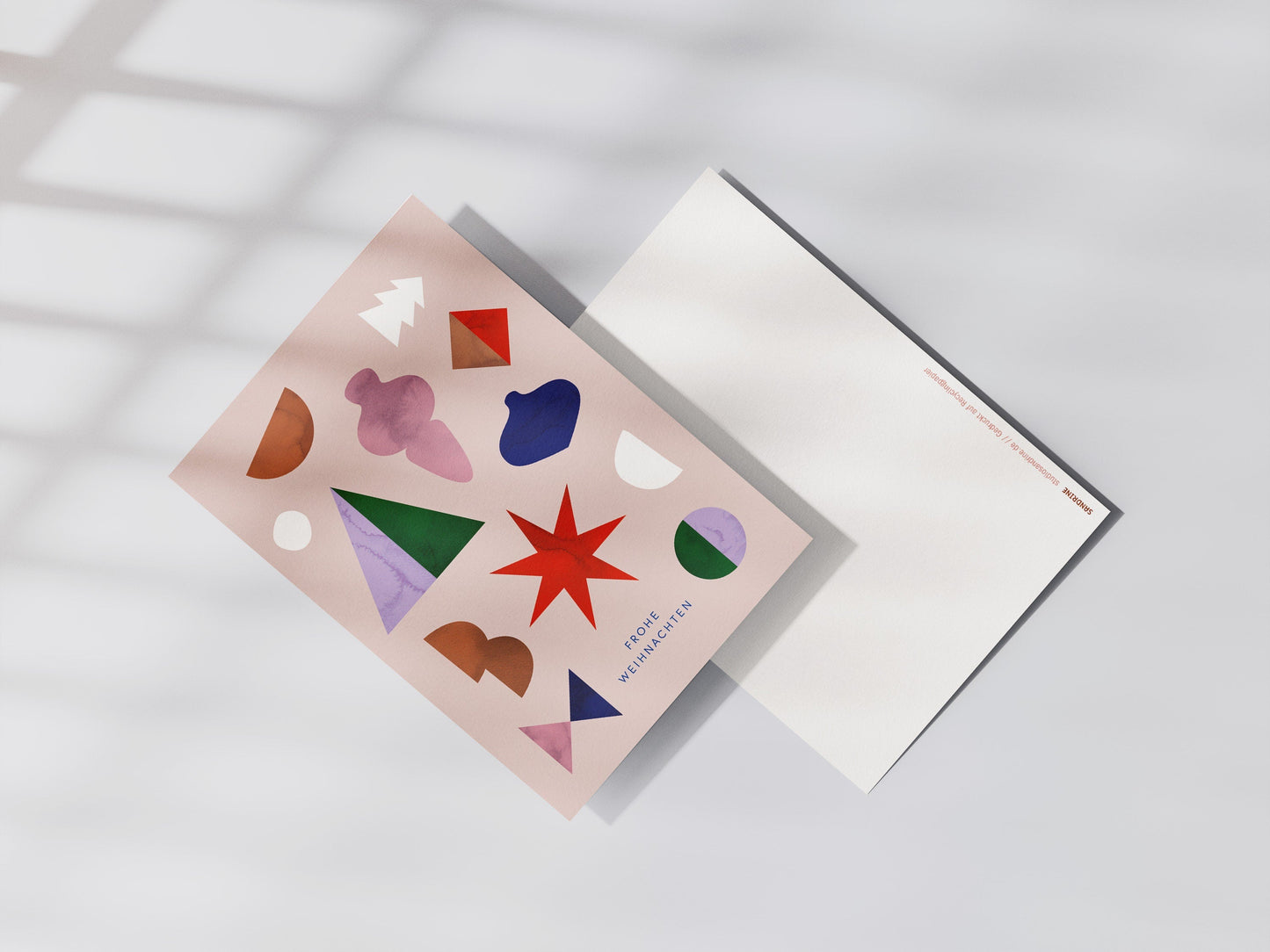 Postkarte Weihnachtsstern