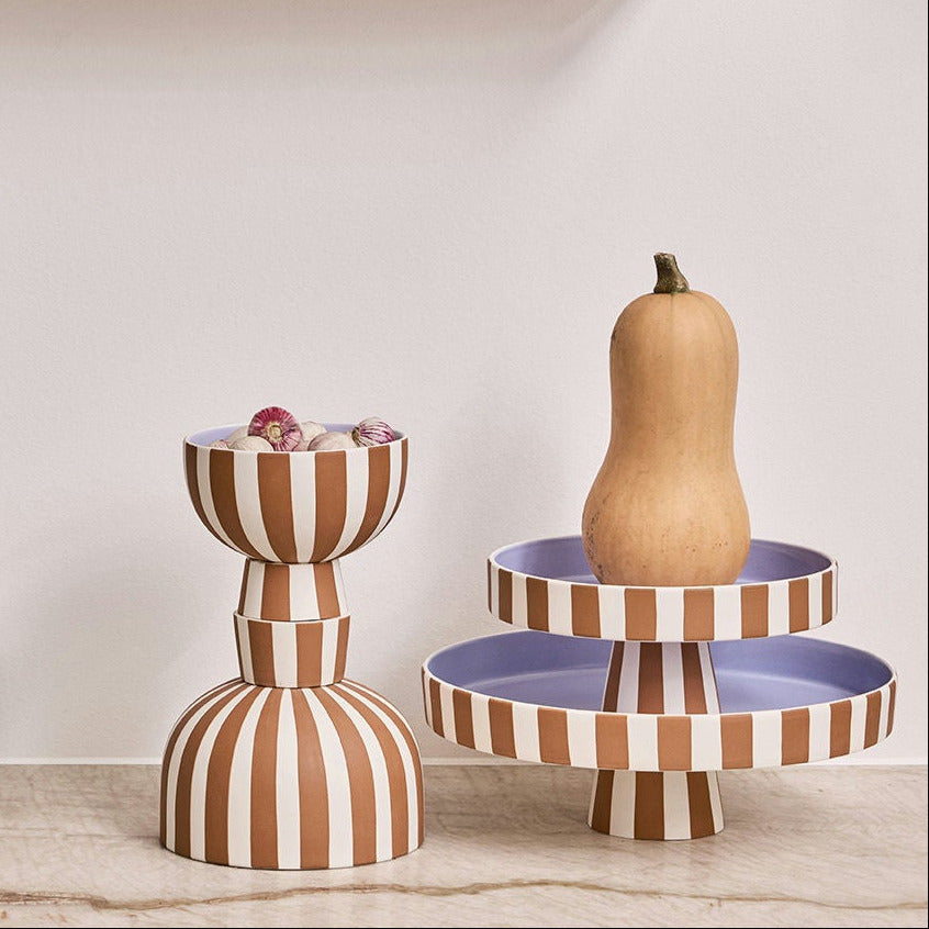Schale Toppu Bowl "Caramel/Lavender" groß