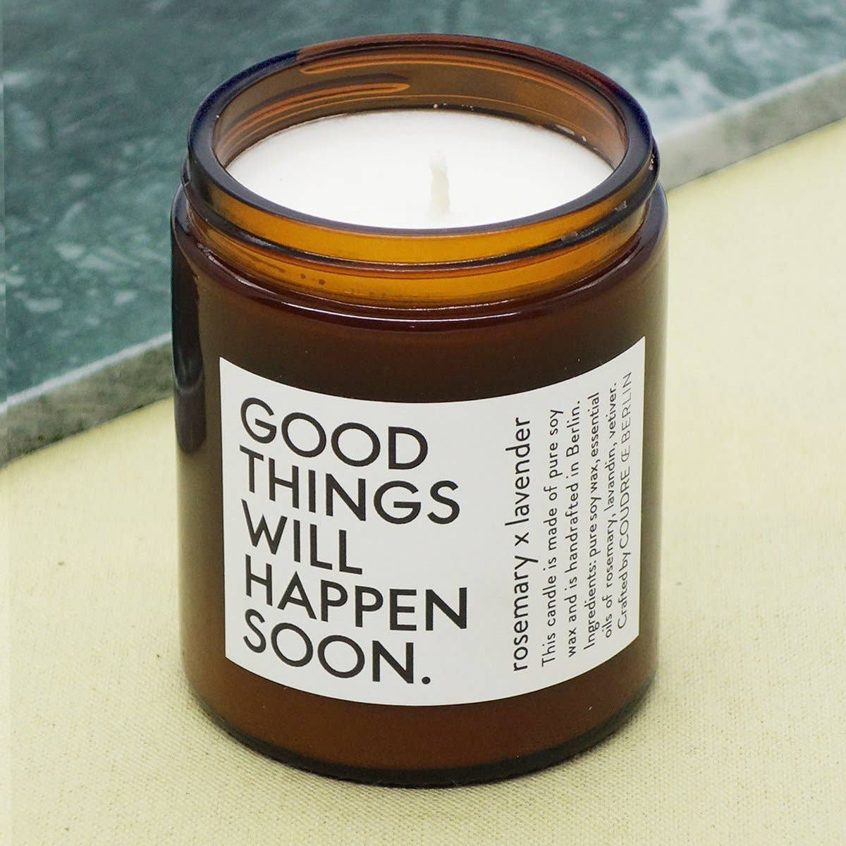 Good Things.... Kerze Rosmarin x Lavendel