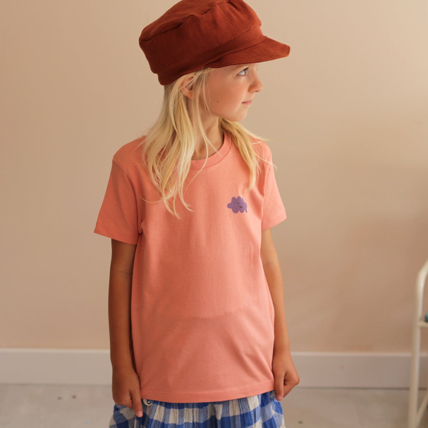 T-Shirt mit kleinem Wolken-Print PEACHE