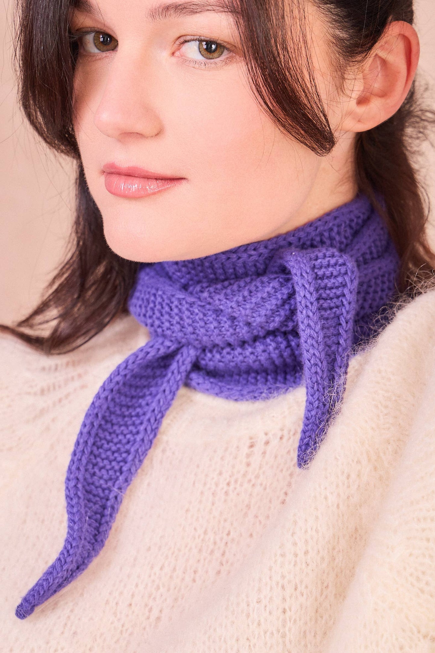 Kleiner "Sophie-Schal": Helles Rosa