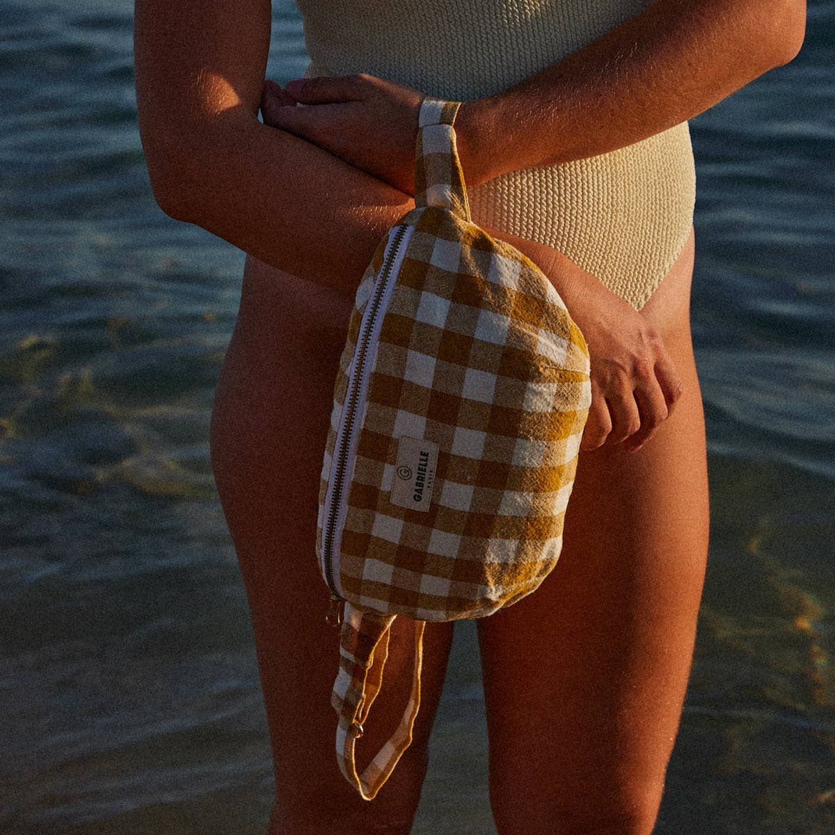 Bauchtasche aus Baumwolle Croisette: Croisette
