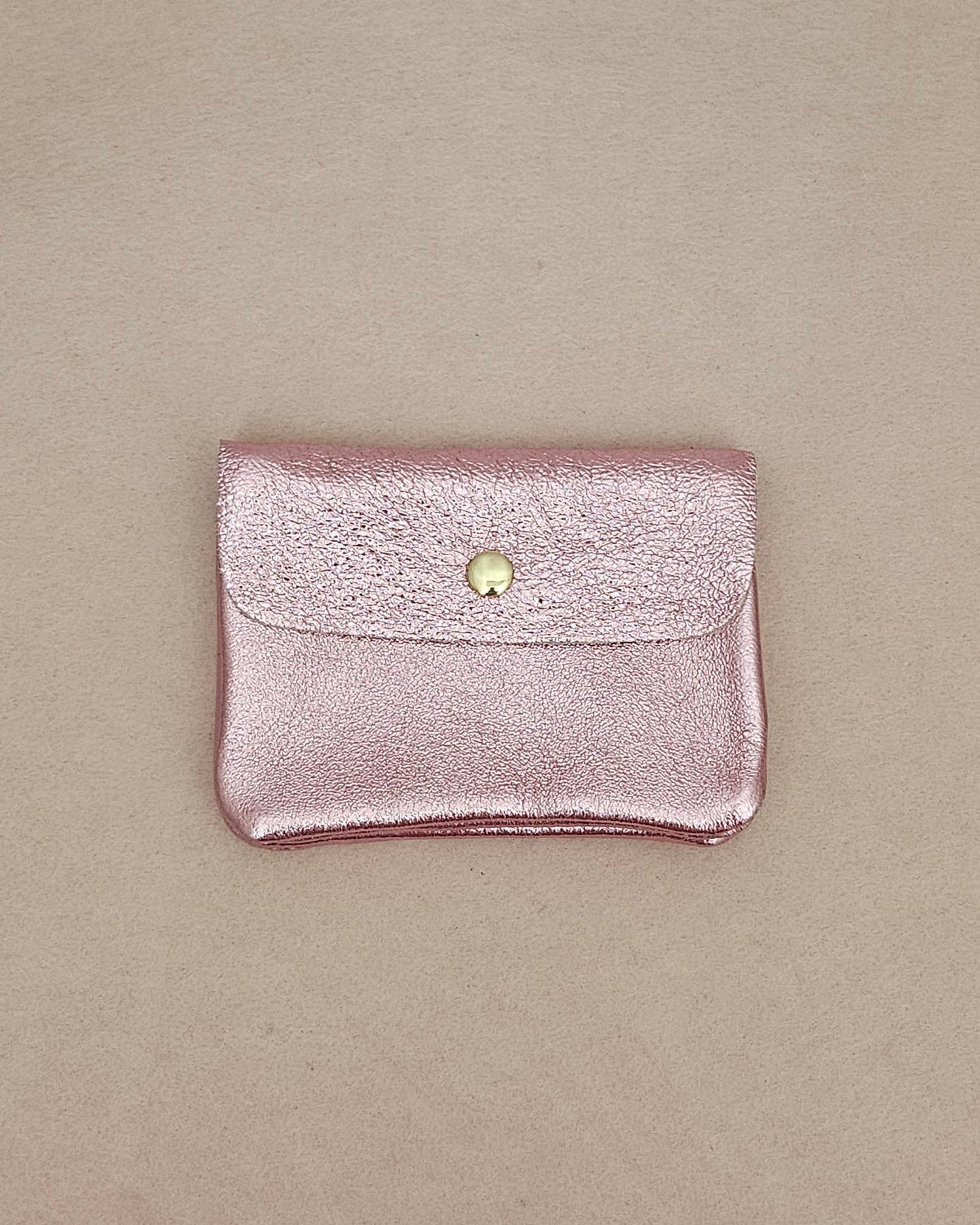 Geldbeutel/ Portemonnaie metallic ‚Rosa‘