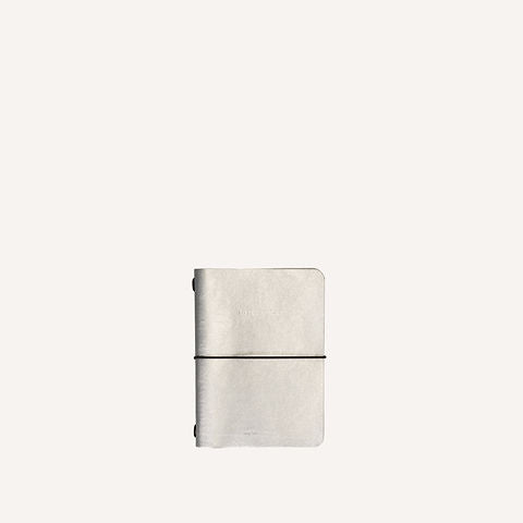 Notizbuch M | veganes Leder | Hämatit