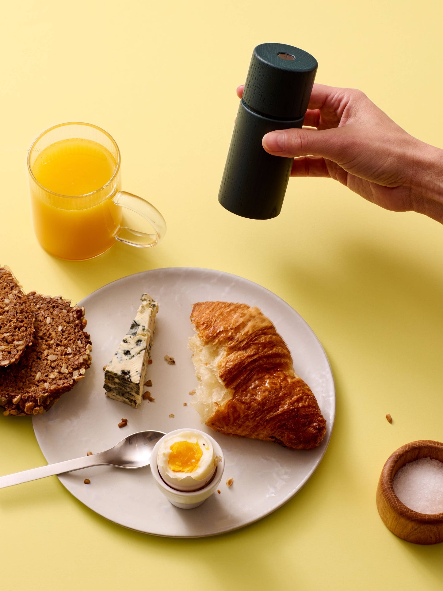 Bergen / Gewürzmühle / Indigo Blue / Esche / 12cm