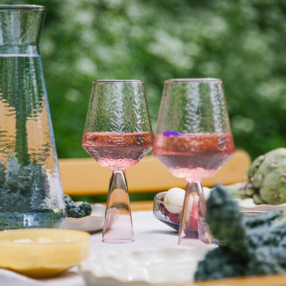 Weinglas Claude | 2er-Set | Weinglas-Set | Pink: Glass