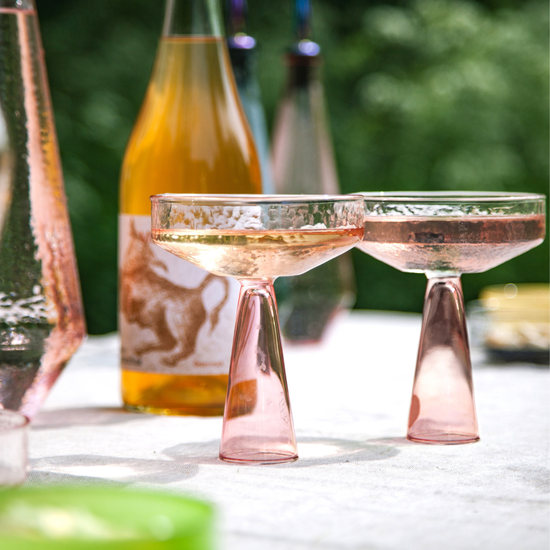 Champagner-Coupe Claude | EINZELN| Rosa: Glass