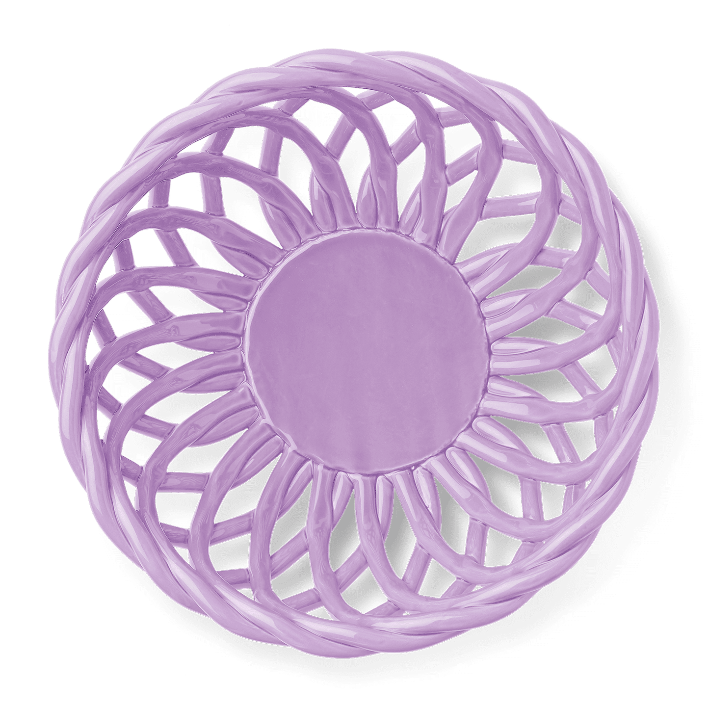 Sizilianischer Keramikkorb: Violett