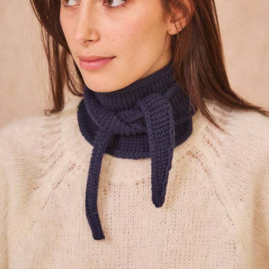 Kleiner "Sophie-Schal": Navy Blau