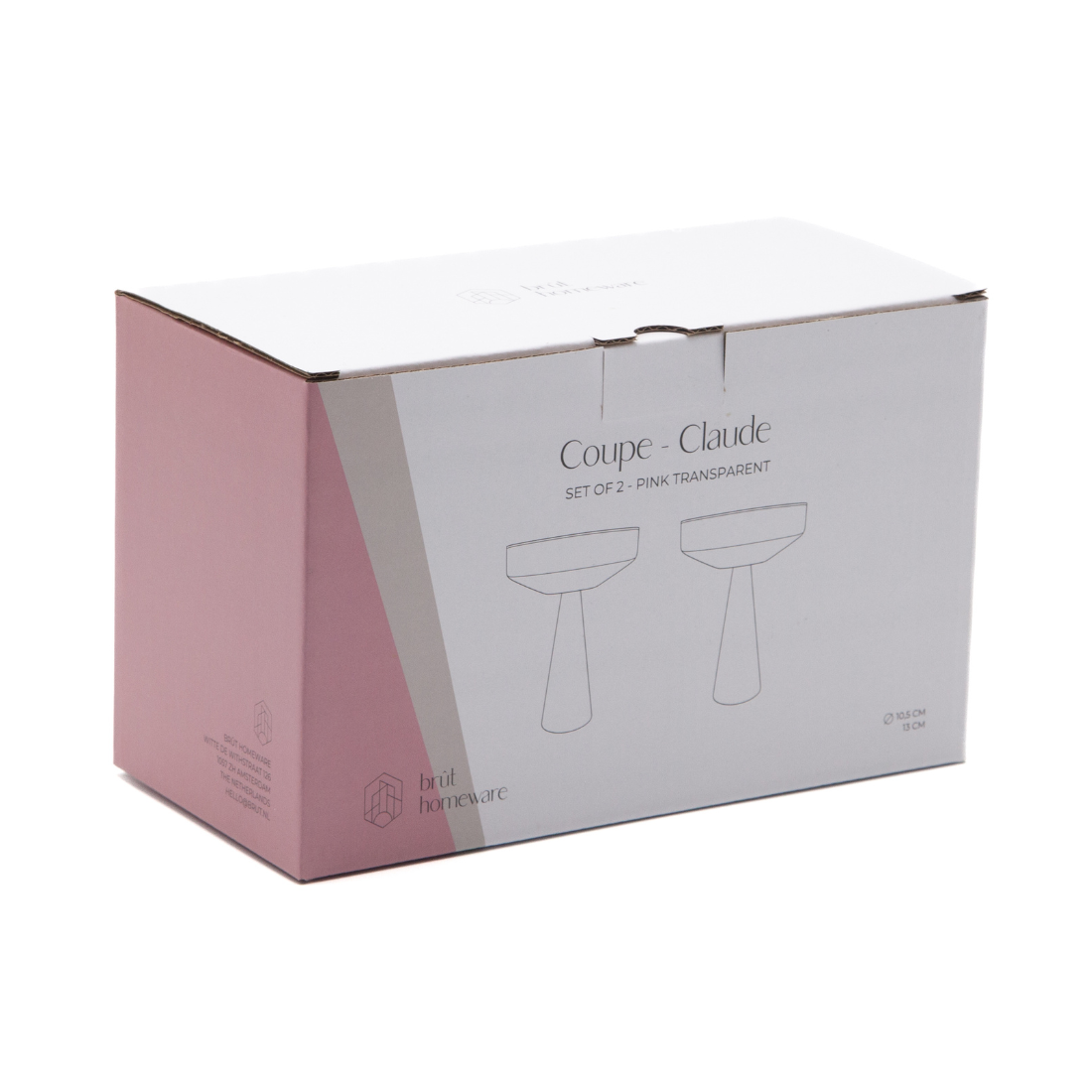 Champagner-Coupe Claude | EINZELN| Rosa: Glass