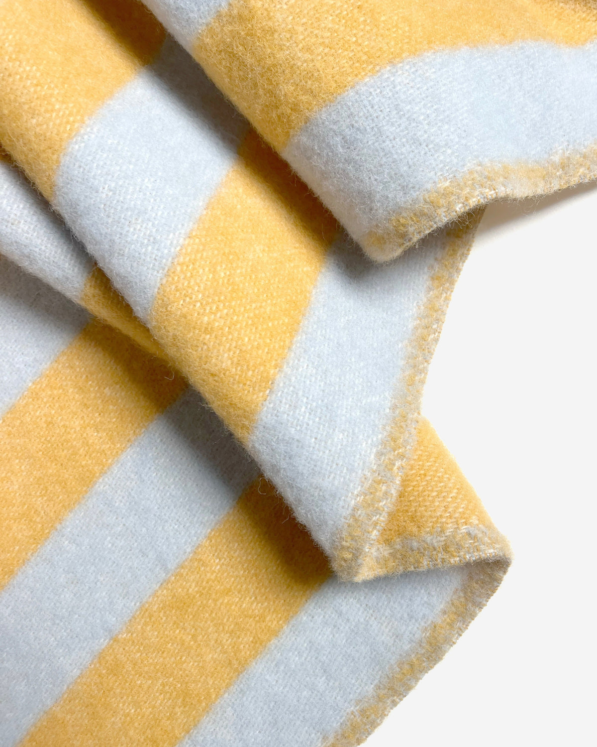 Wolldecke "Candy Wrap" Blue/Honey