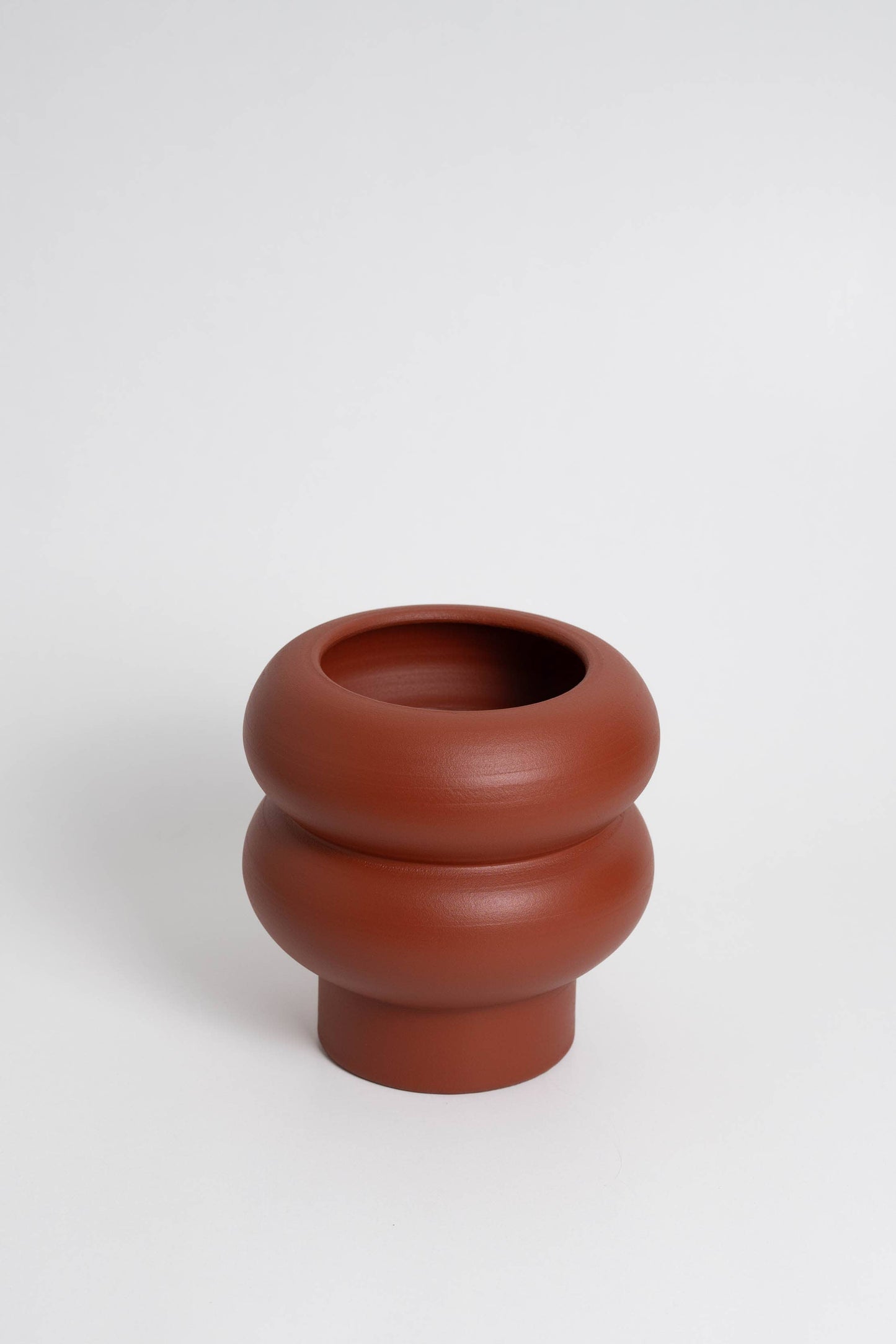 Ripple Vase klein – Terrakotta – Ideal für Blumen