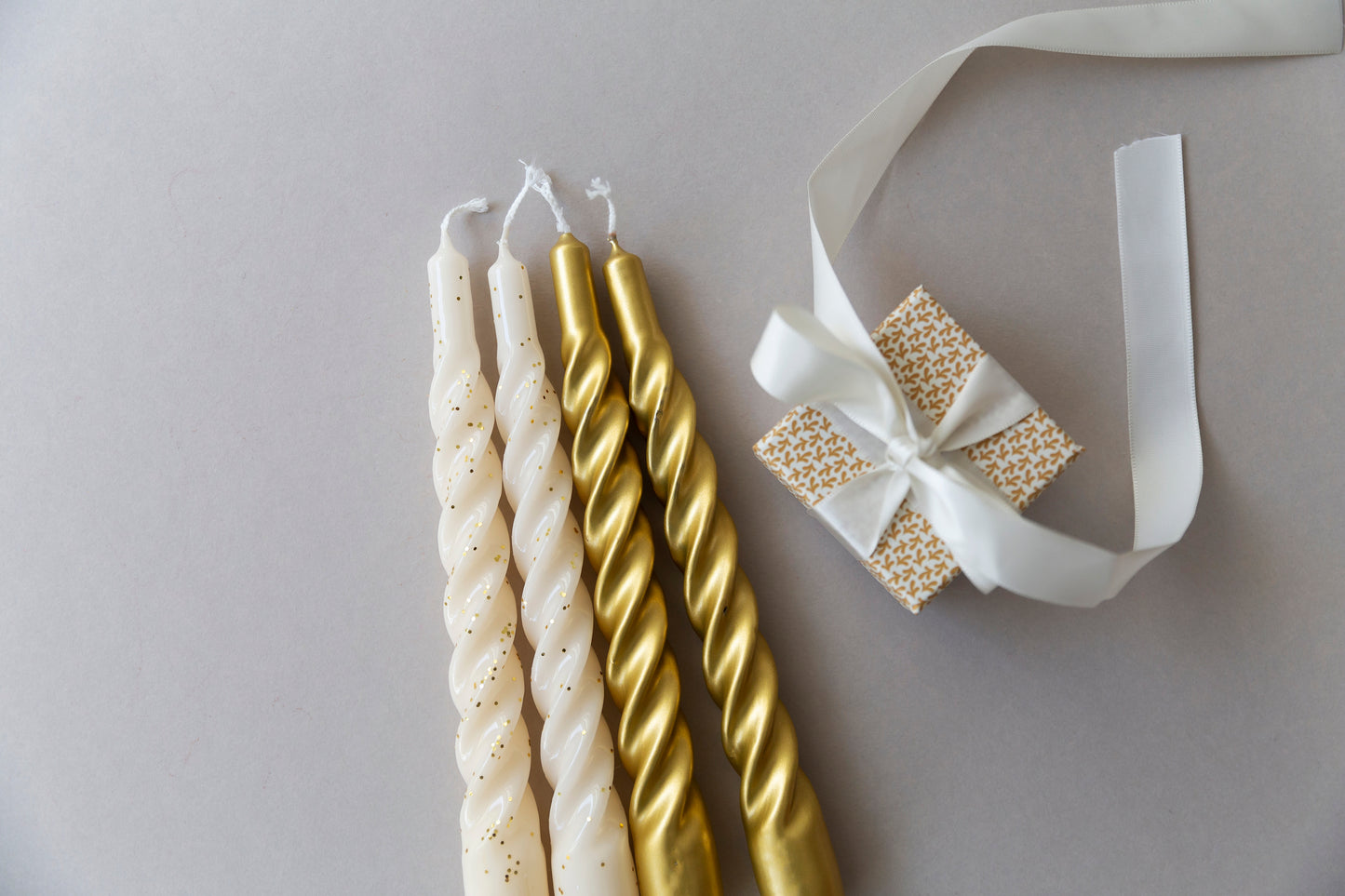 Kerze Twist "Glitter" 21 cm