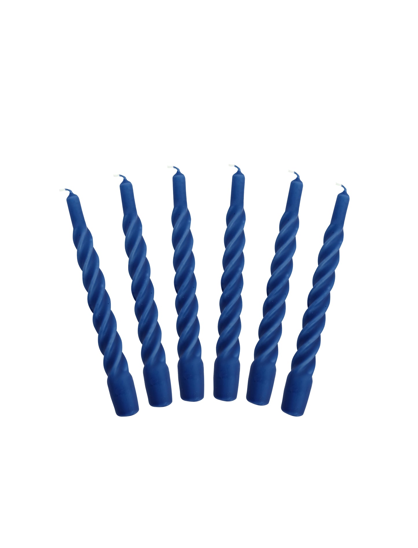 Kerze Twist "Dark blue matt" 21 cm