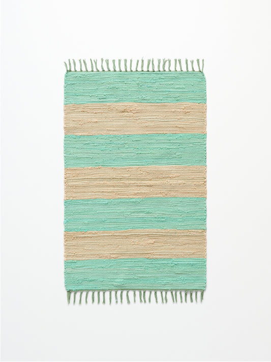 Chindi-Teppich, Honigmelone & Creme - 60 x 90 cm
