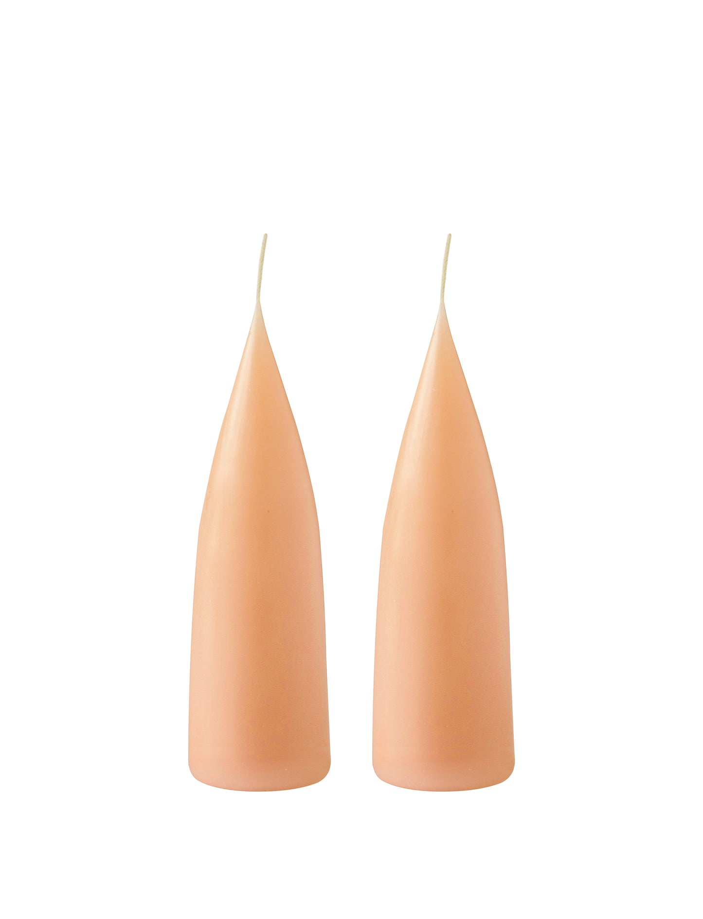 schöne konische Kerze - Peach