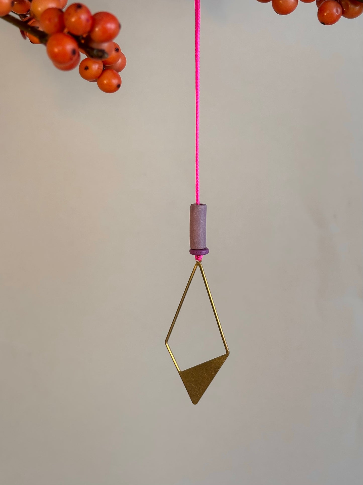 Anhänger ,Diamond‘ rosa-lila