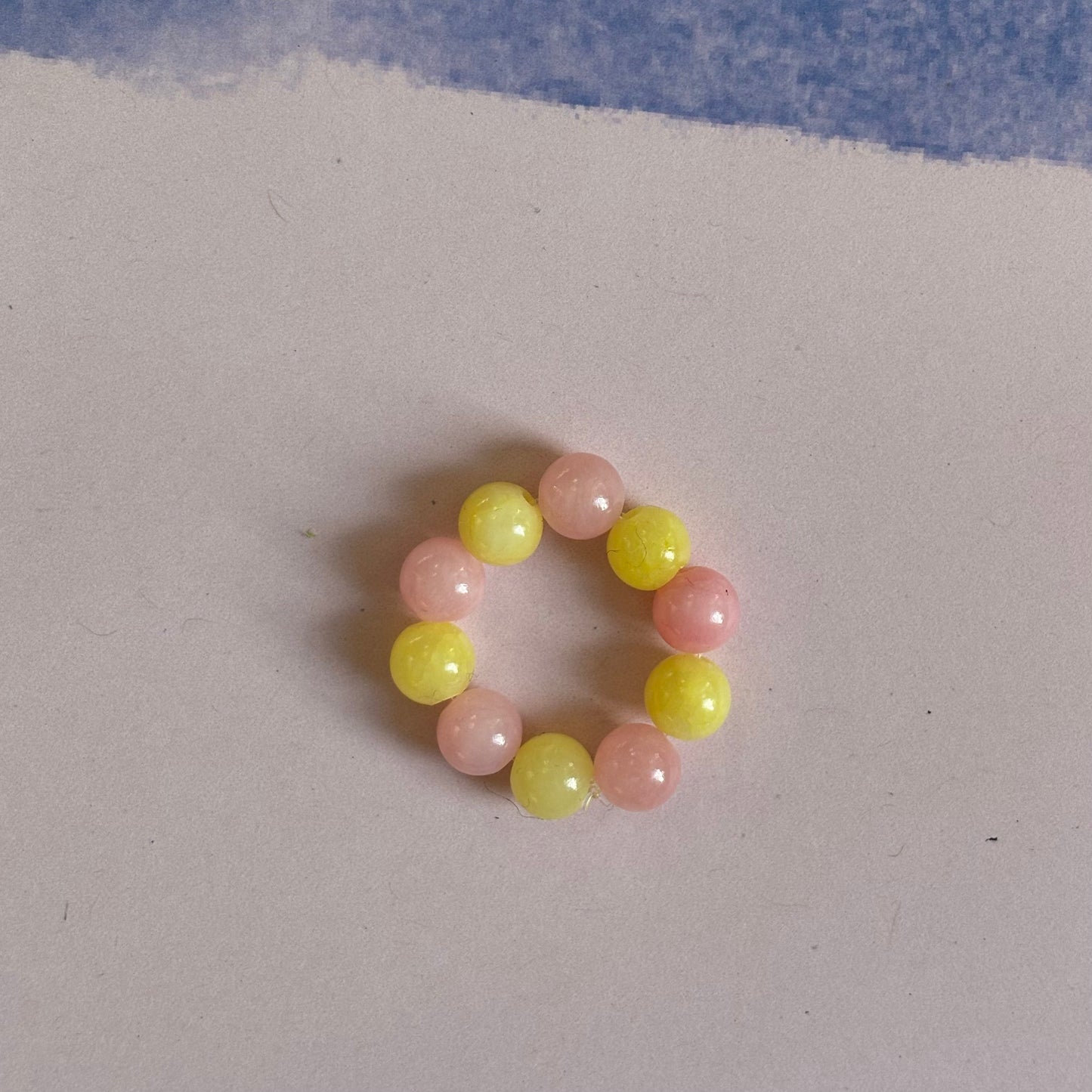 Bubble Ring - rose/ gelb