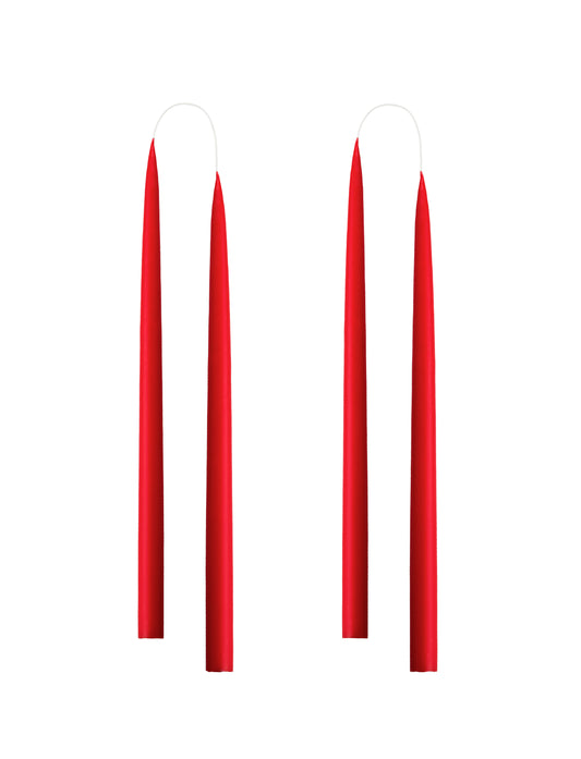 Spitzkerze "Rot" 35 cm