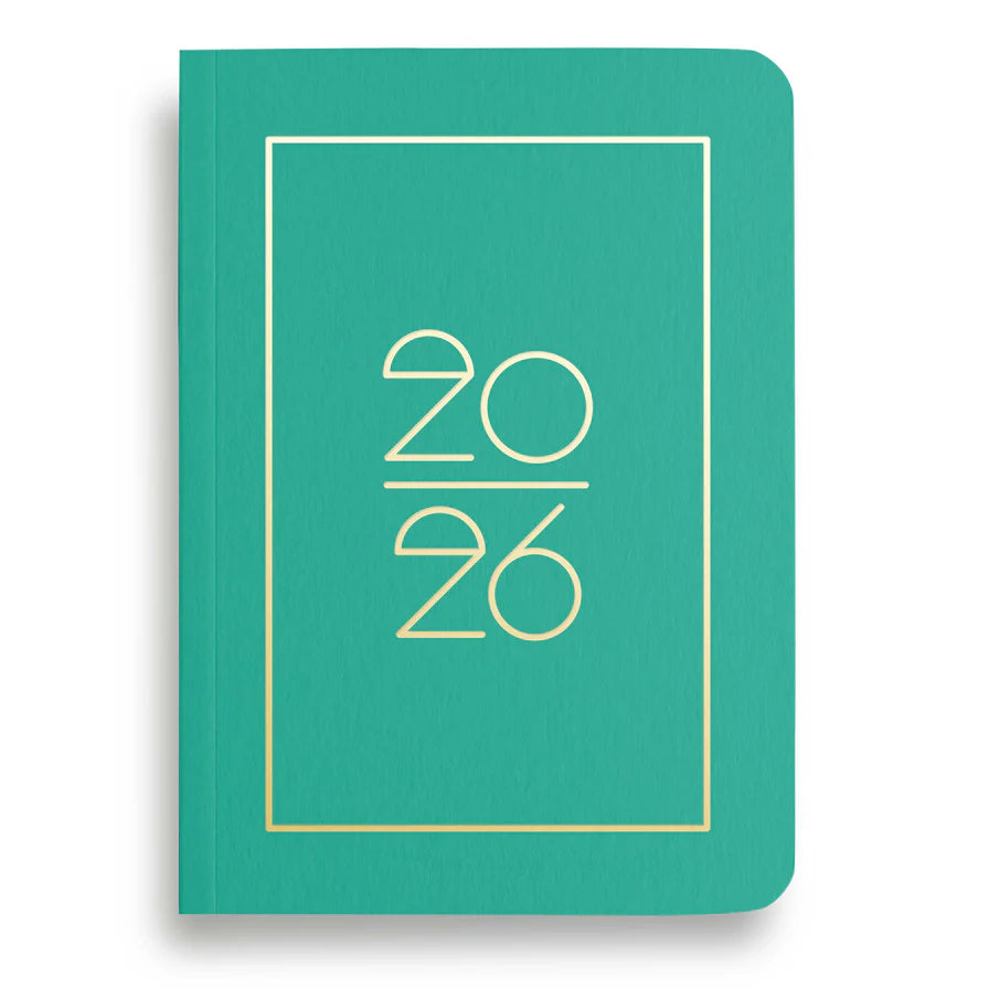 Pocket Kalender / Planner 2026 (DIN A6) EMERALD