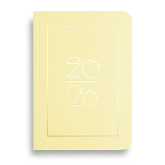 Pocket Kalender / Planner 2026 (DIN A6) HELLGELB