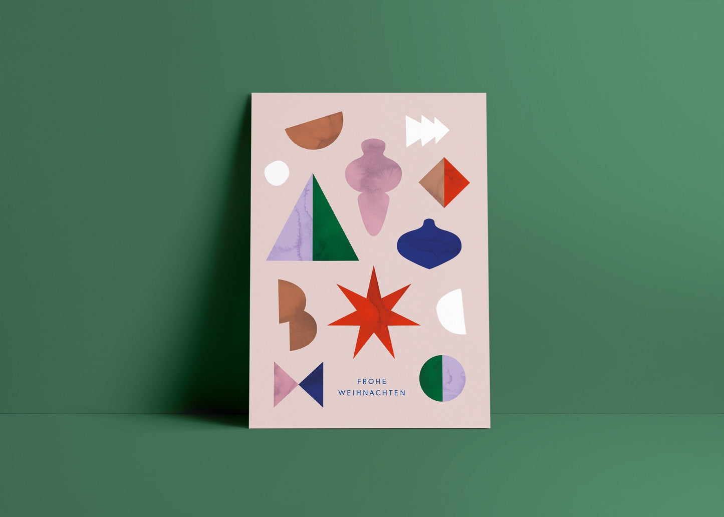 Postkarte Weihnachtsstern