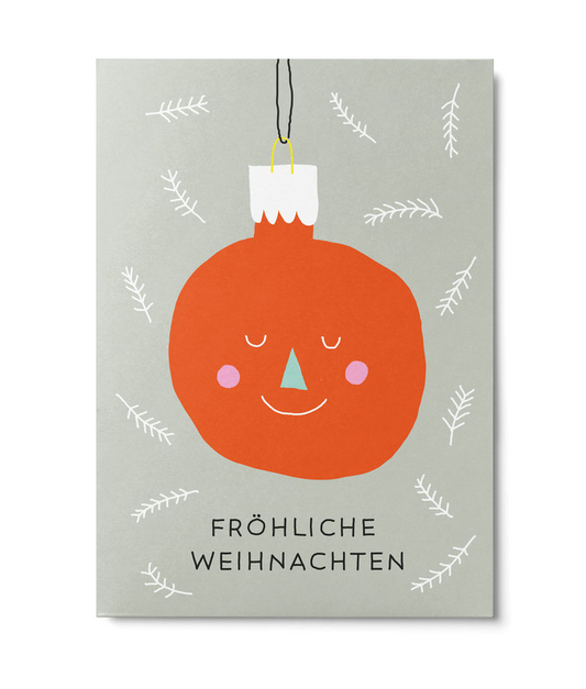 Postkarte ,Weihnachtskugel‘