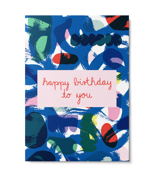 Postkarte ,happy Birthday to you‘