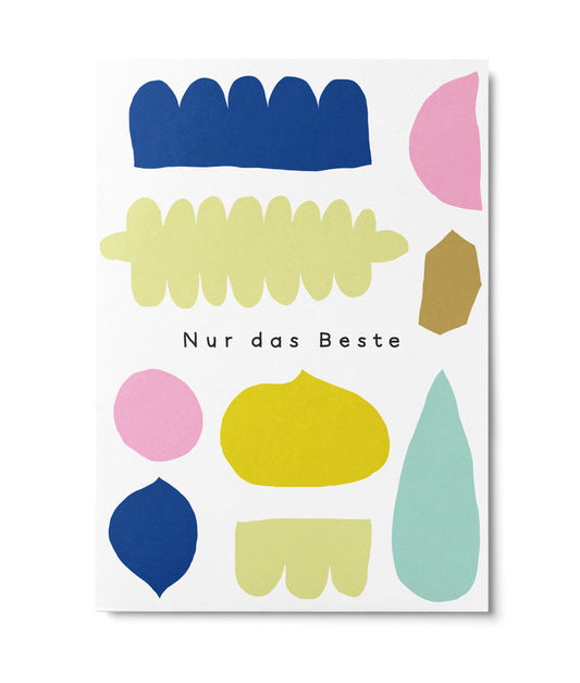 Postkarte ,nur das Beste‘