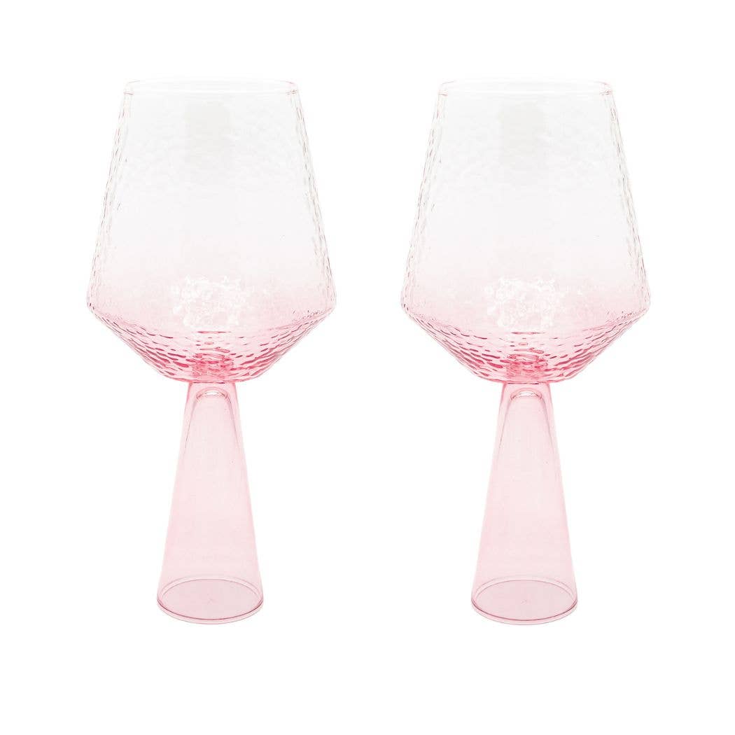 Weinglas Claude | 2er-Set | Weinglas-Set | Pink: Glass