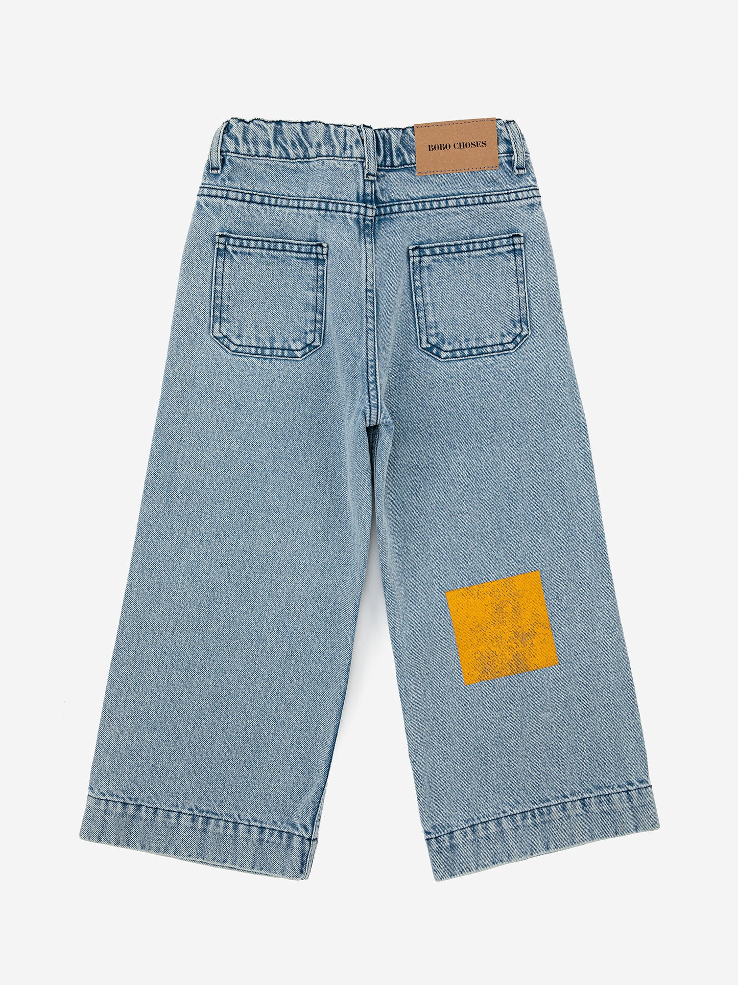 Geometric colors denim pants